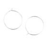 Fiasrel 10/50pais Handmade DIY Earrings Accessories Multi-size Circle Pendant Gold Silver Earring Hoops