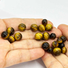 Fiasrel Tiger Eye Stone Loose Beads Yellow Tiger Eye Round Beads