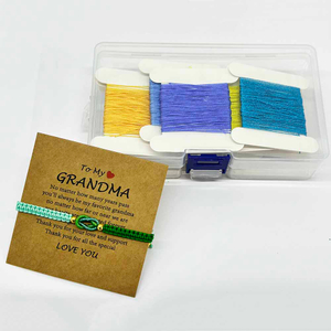 Fiasrel 15-color DIY Magic Sparkle Color Threads Kit: 6ply Magic Sparkle Color Braided Bracelet Jewelry Thread Hand Craft Accessories Metallic Threads