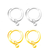 Fiasrel 10pcs/lot 18K Gold Ear wire brass lever back Earring Hooks Clasp for DIY Jewelry Earring Making Findings Supplies