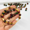 Fiasrel 8mm 10mm Mixed Red and Green Christmas Glass Crackle Bead Festive Gradient Handmade Bead Kit for Jewelry Making DIY Fashion Necklace Earring Keychain & Cellphone Charms Craft