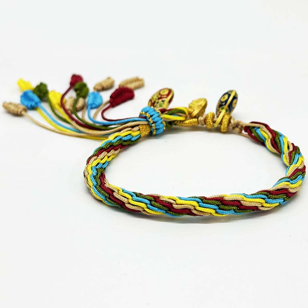 Fiasrel Hand Woven Braided Corn Wheat Bracelets Dragon Knot Adjustable Bracelets