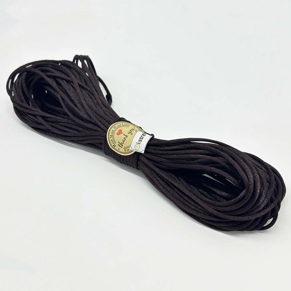 Fiasrel 20 Yards/lot 1.5/2.0/2.5mm Satin Nylon Cord Thread Chinese Knotting Silky Macrame Braided Rope For DIY Tassels Beading Bracelets Necklace Jewelry Making Home Decor Crafts