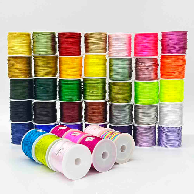 Fiasrel 1.5mm 1roll Chinese Knot Macrame Cord for Jewelry Making DIY Fashion Beading Braiding Bracelet Necklace Jewelry Accessories