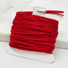 Fiasrel 1mm 24yards Braided Elastic Cord Beading Threads Stretch String Fabric Crafting Cords for Jewelry Making
