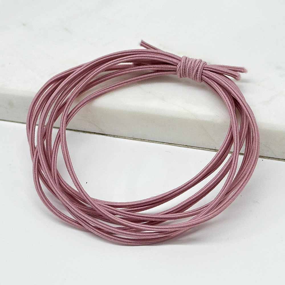 Fiasrel 10pcs 2mm 1Yard Candy Color Hair Holders High Elastic Rubber Bands Braided Rubber Latex Round Cord Elastic String Rope