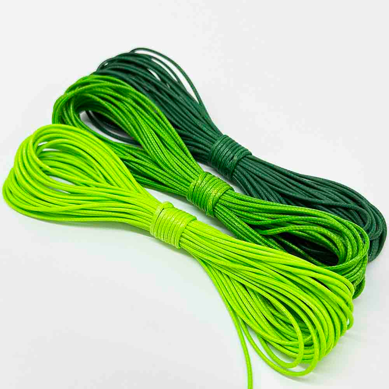 Fiasrel 3pc 0.5/0.8/1.0/1.5mm Waxed Cord Rope PU Leather Thread Cord String Strap Necklace Rope