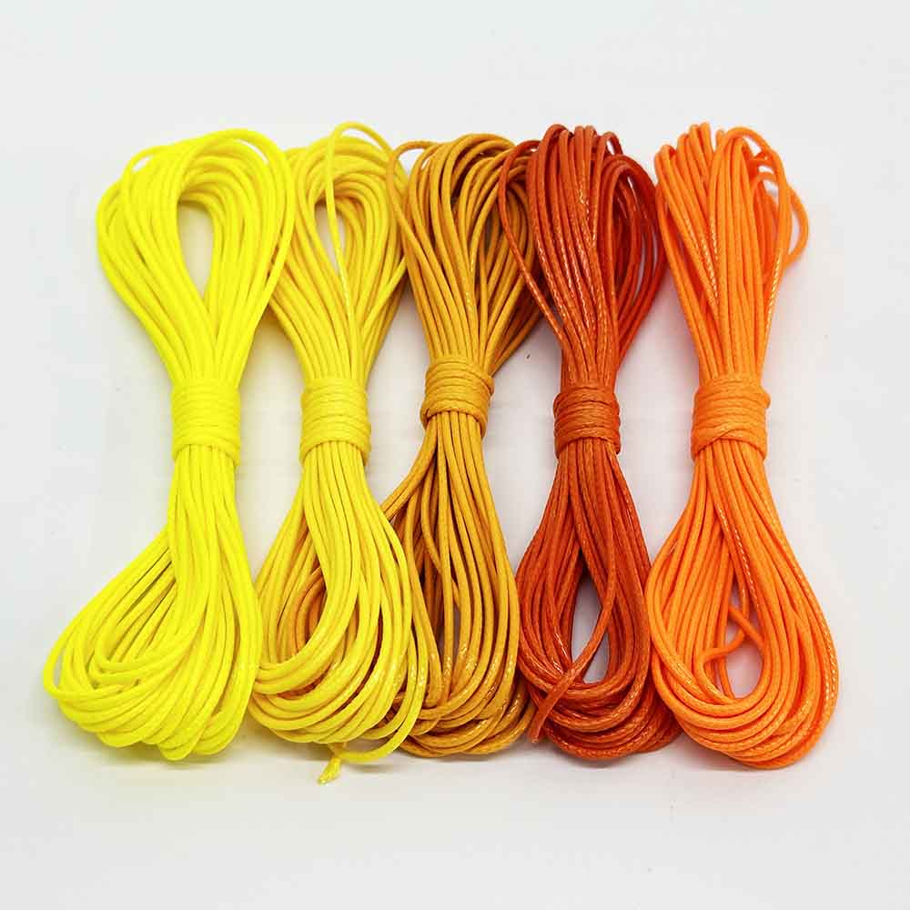 Fiasrel 0.5-1.5mm Waxed Cord Rope PU Leather Thread String for DIY Beading Braiding Bracelet Necklace Jewelry Making