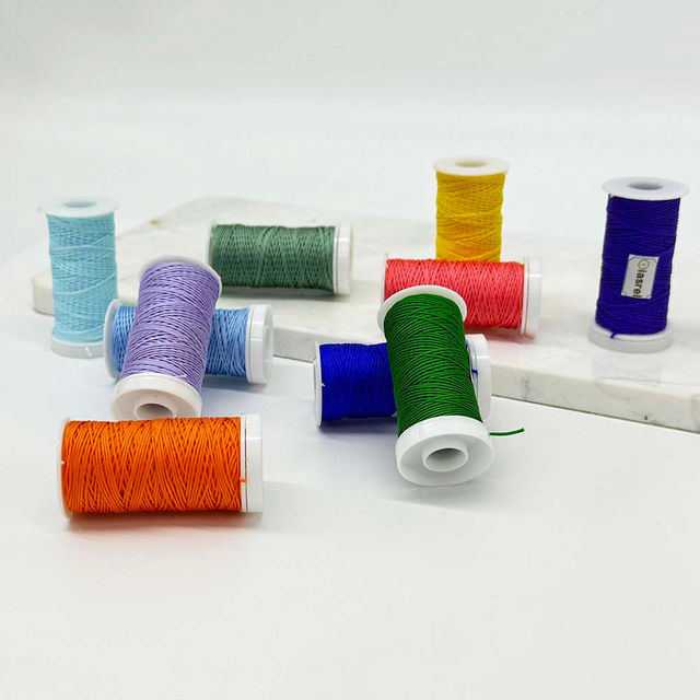 10Rolls 0.4mm*54 Yards Weaving Jade Thread Knit Rope Colorful Chinese Knot Braided String Nylon Cord for Handmade DIY Jewelry Accessories Bracelet Necklace Making