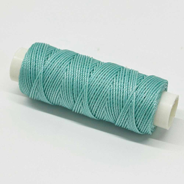 Fiasrel 0.55mm 32 Yards 43-Color Round Wax Thread Spool for Braided Bracelets Faux Leather Sewing Jewelry Making