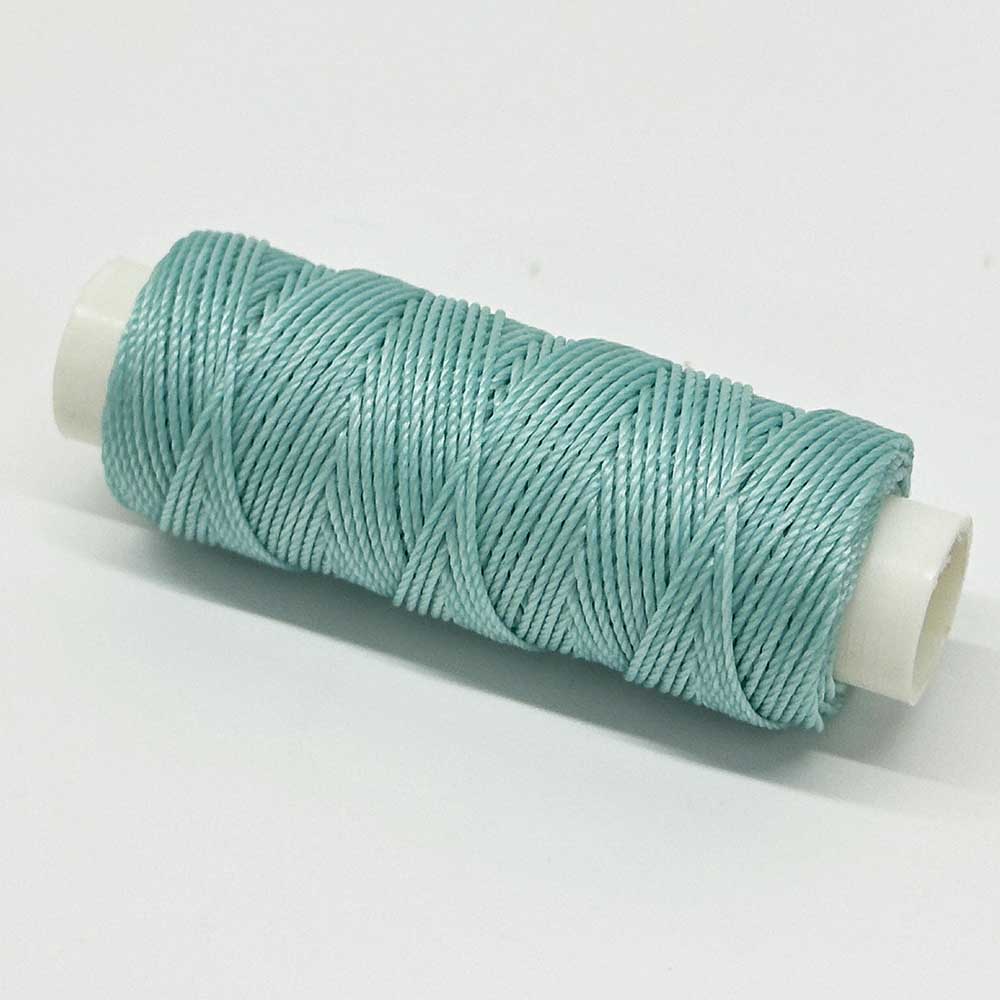 Fiasrel 0.55mm 32 Yards 43-Color Round Wax Thread Spool for Braided Bracelets Faux Leather Sewing Jewelry Making