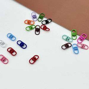 Fiasrel 10/50pcs Zinc Alloy Rotating Clasp Keychain Connectors Swivel Lobster Clasp Keychain for Jewelry Making DIY Findings