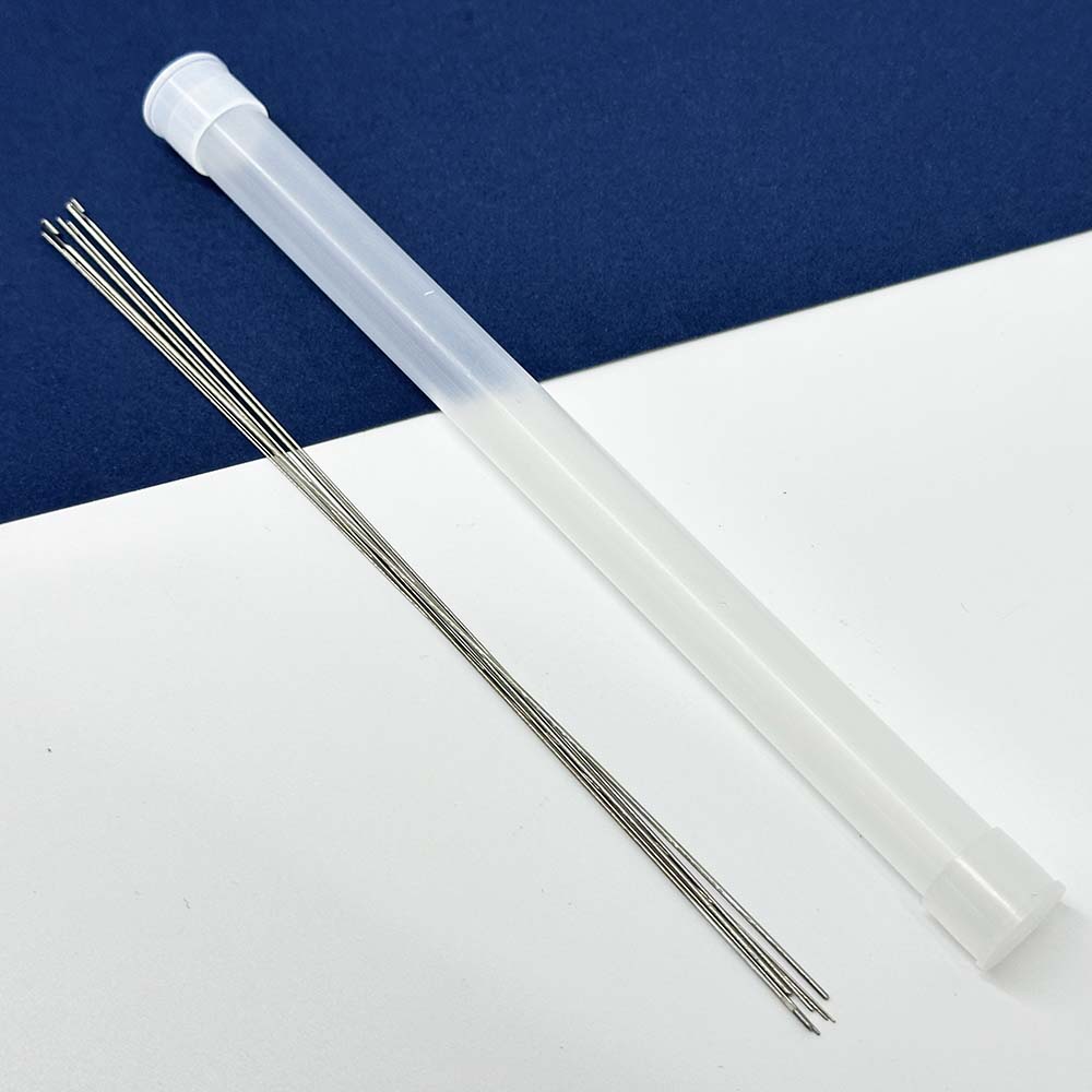 Fiasrel Stainless Steel Beading Needles Easy DIY Jewelry Making Tools Beading Pins for Beading Sewing Supplies