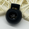 Fiasrel 10/50pcs MIxed Color Plastic Round Cord Locks Single Hole Toggle Spring Stopper for Paracord Elastic Shoelace Drawstring Bags Glove Clips