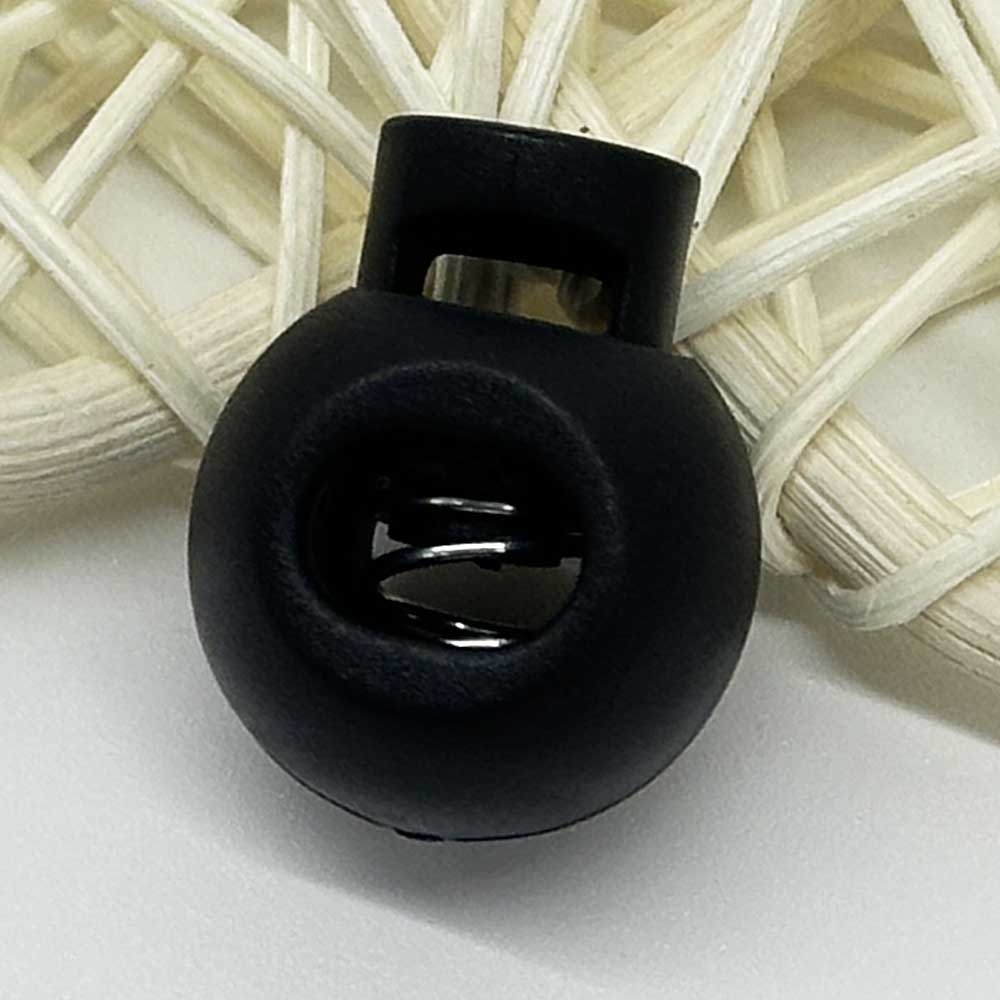 Fiasrel 10/50pcs MIxed Color Plastic Round Cord Locks Single Hole Toggle Spring Stopper for Paracord Elastic Shoelace Drawstring Bags Glove Clips