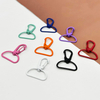 Fiasrel 10pcs Multicolor Alloy Spray Painted Spring Buckles for DIY Keyring Handmade Crafts Making