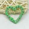 Fiasrel 10pcs Multicolor Metal Glossy Keychain Link Heart-shaped Keychain Spring Keyring Trigger Clasp for Crafts DIY Keychain Jewelry Key Ring Holder Making Supplies Accessories