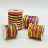 Fiasrel 0.8/1.0/1.5/2.0mm Rainbow Nylon Cord Thread Bracelet Braided String Chinese Knot Macrame Cord for Beading, Bracelets & Necklaces Jewelry Crafting