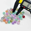 Fiasrel 50/300pcs 8/10mm White Jade Inked And Splashed Beads Mixed Color Gradient Glass Beads for Jewelry Making Handmade DIY Bracelet Necklace Phone Chain Crafts Small Business Supplies