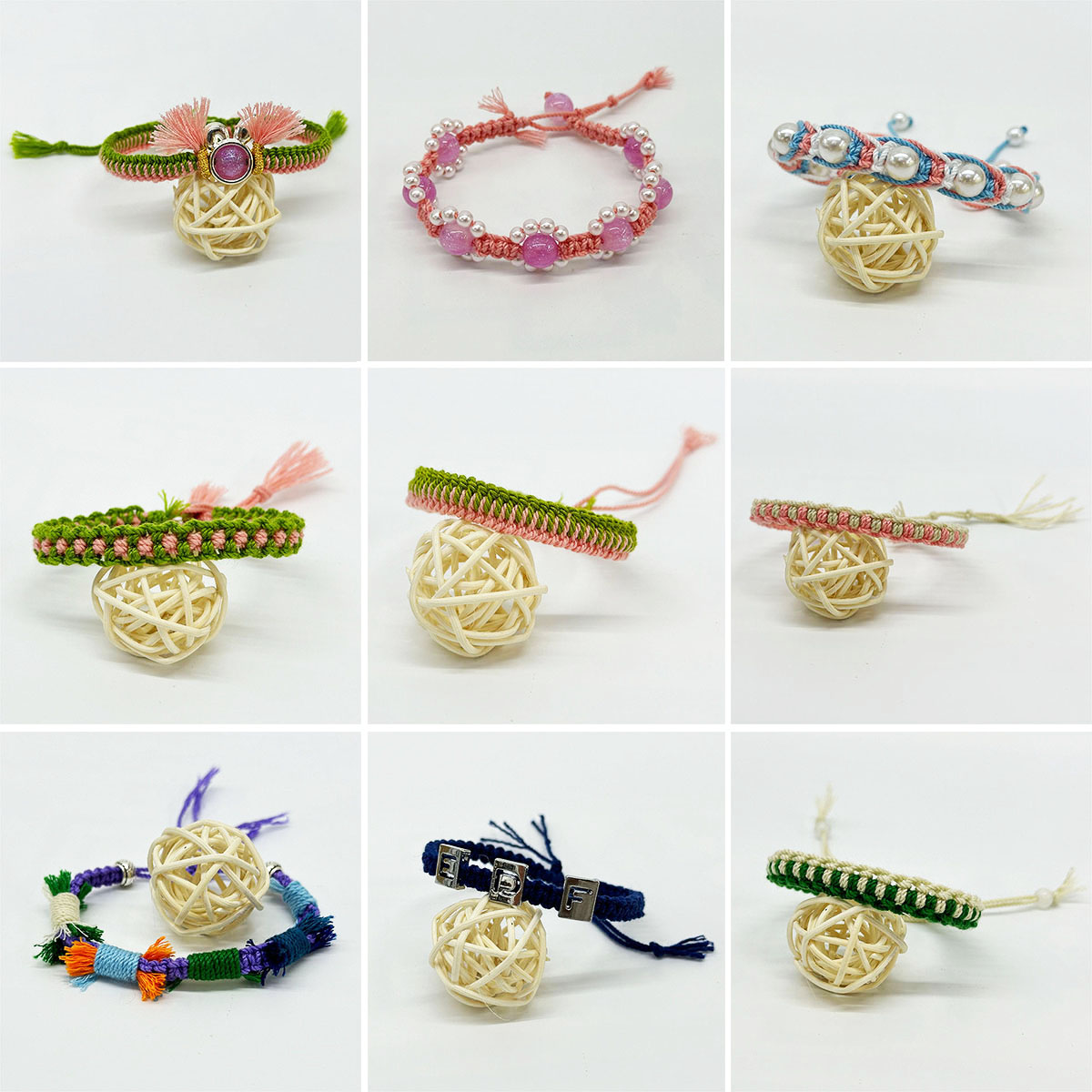 Fiasrel beads for bracelet making