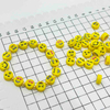 Fiasrel 50/100pcs 9mm Assorted Emoticon Charms Mixed Smile Face Polymer Clay Beads for Bracelet Necklace Macrame Crafts Christmas Decor Jewelry Making Supplies