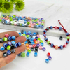 Fiasrel 50pcs 6/8/10mm Rainbow Striped Round Resin Beads for DIY Jewelry Making Crafts Decorative Ornaments Bracelet Necklace Beaded Accessories