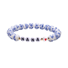 Fiasrel Handcrafted Blue and White Porcelain Beaded Bracelet