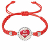 Fiasrel Weaving Cowhide Bracelet Multi Layer Jewelry in 