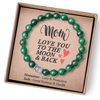 Fiasrel Moonstone Bracelet Mother's Day Gift Card Bracelets Natural Crystal Stone Bead Bracelet