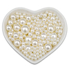 Fiasrel 3 - 10mm No Hole Colored Pearl Bracelet Round Beads for DIY Craft Jewelry Making Supplies