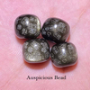 Fiasrel Golden Obsidian Auspicious Beads - Pixiu Totem Barrel Beads with Blessing Inscriptions Safe & Happy Jewelry Components