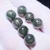 Fiasrel Hetian Jade Seven-Star Protection Beads | Qinghai Nephrite Round Beads | DIY Bracelet Jade Components for Lucky Jewelry Making