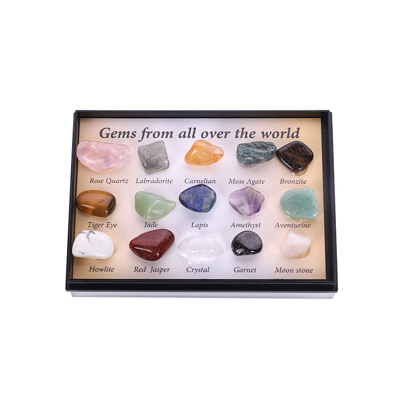 Fiasrel 15 Natural Crystal Mineral Specimens – Crushed Stone Samples for Geological Science Education