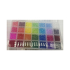 fiasrel 1bundle 28-Color Pointed & Faceted Bead Set Crystal Glass-Cut Acrylic Beads for DIY