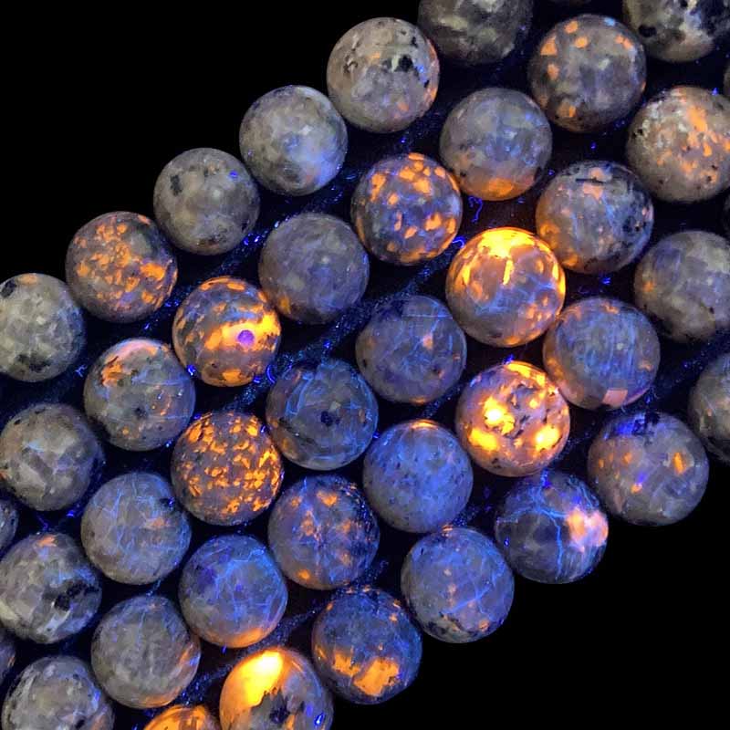 fiasrel 1bundle 4-12mm Raw Fire Stone Orange Flash Beads DIY Handmade Beaded Bracelet Necklace Jewelry Loose Gemstone Round Beads
