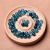 fiasrel 4-14mm Natural Ice Blue Chalcedony Beads Floating Floral Round Beads