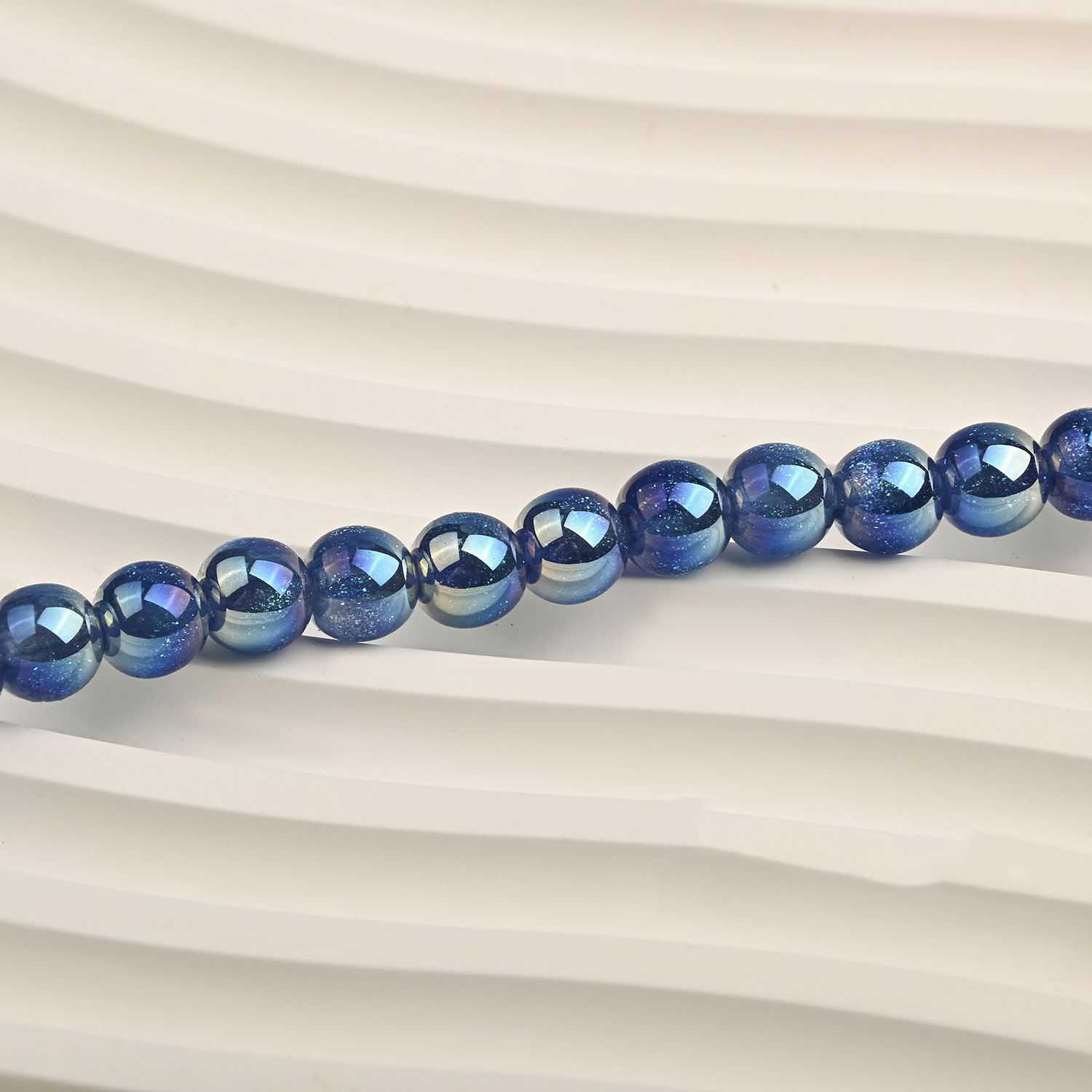 fiasrel 1bundle Deep Sea Mermaid Resin Faux Pearls - Small & Medium Size 6/ 10mm for DIY Beading and Jewelry Making