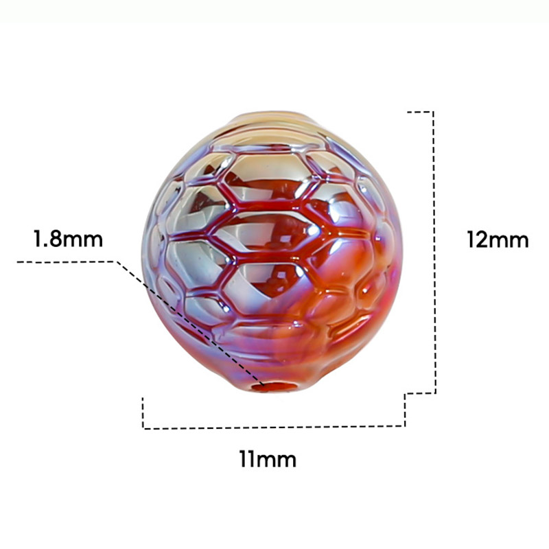 fiasrel 1bundle Heidi Tortoise-Pattern Mystic Beads – Straight-Hole Resin Sugar-Tone Craft Beads for DIY Bracelets, Keychains & Phone Charms