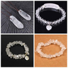 fiasrel 1bundle Natural White Crystal Glass Chips – Faceted Square Beads for Jewelry Making