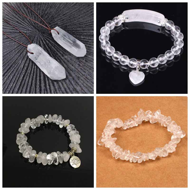 fiasrel 1bundle Natural White Crystal Glass Chips – Faceted Square Beads for Jewelry Making