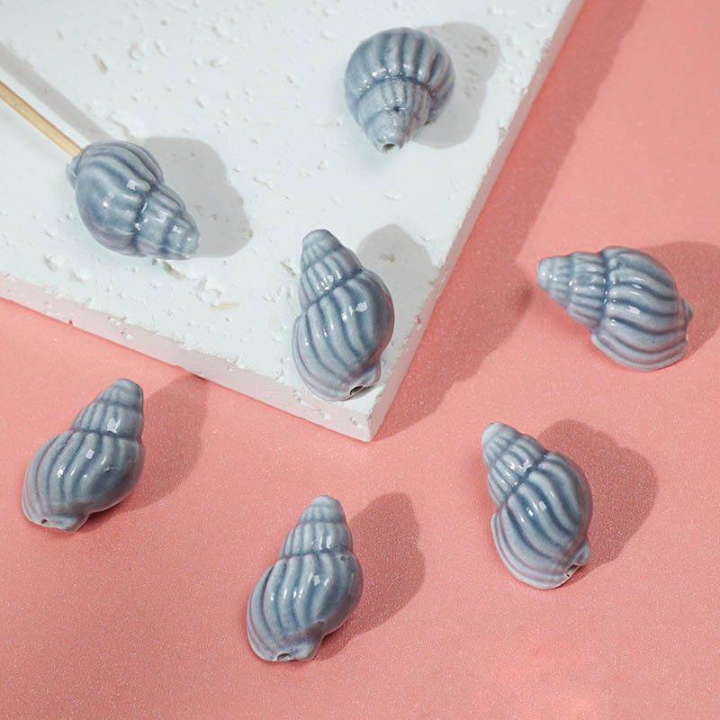 Fiasrel Ocean World Conch Ceramic Beads
