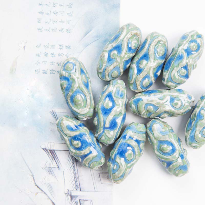 Fiasrel Ceramic eye stone beads