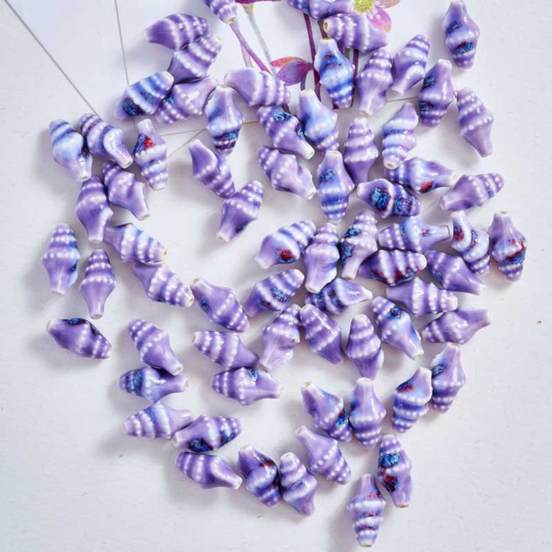 Fiasrel Purple series ceramic beads