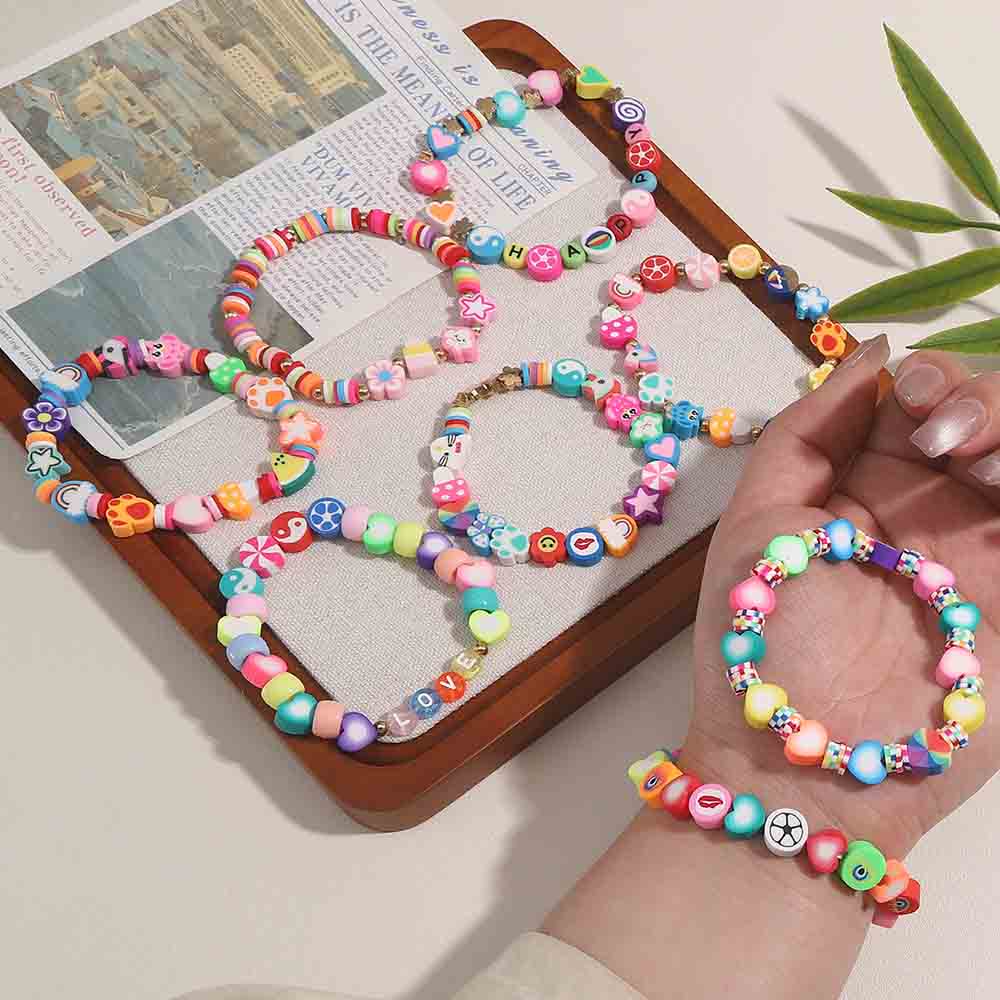 Fiasrel 24-compartment boxed soft ceramic beads