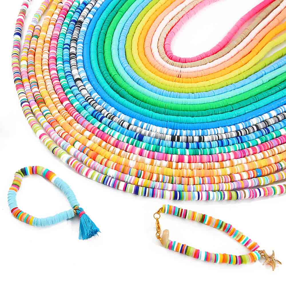 Fiasrel 4/6mm soft clay thin sheet beads