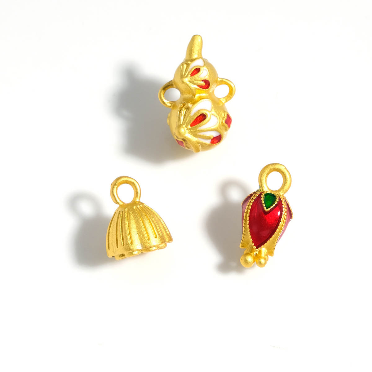 Fiasrel diy Gourd lotus pod Drop Pendant