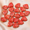 Fiasrel 10pcs Monochrome shell ceramic beads