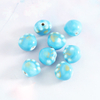 Fiasrel Ocean-style blue ceramic beads