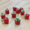 Fiasrel Red agate persimmon Drop Pendant