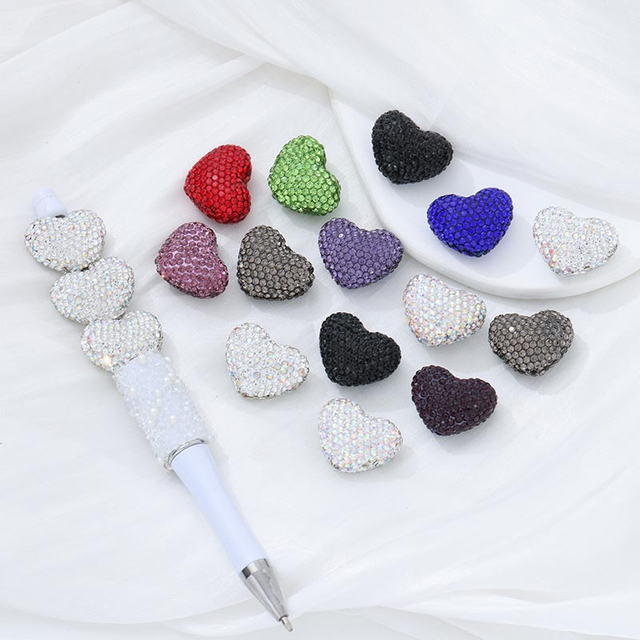 Fiasrel 4pcs Loving soft clay DIY Shamballa Beads